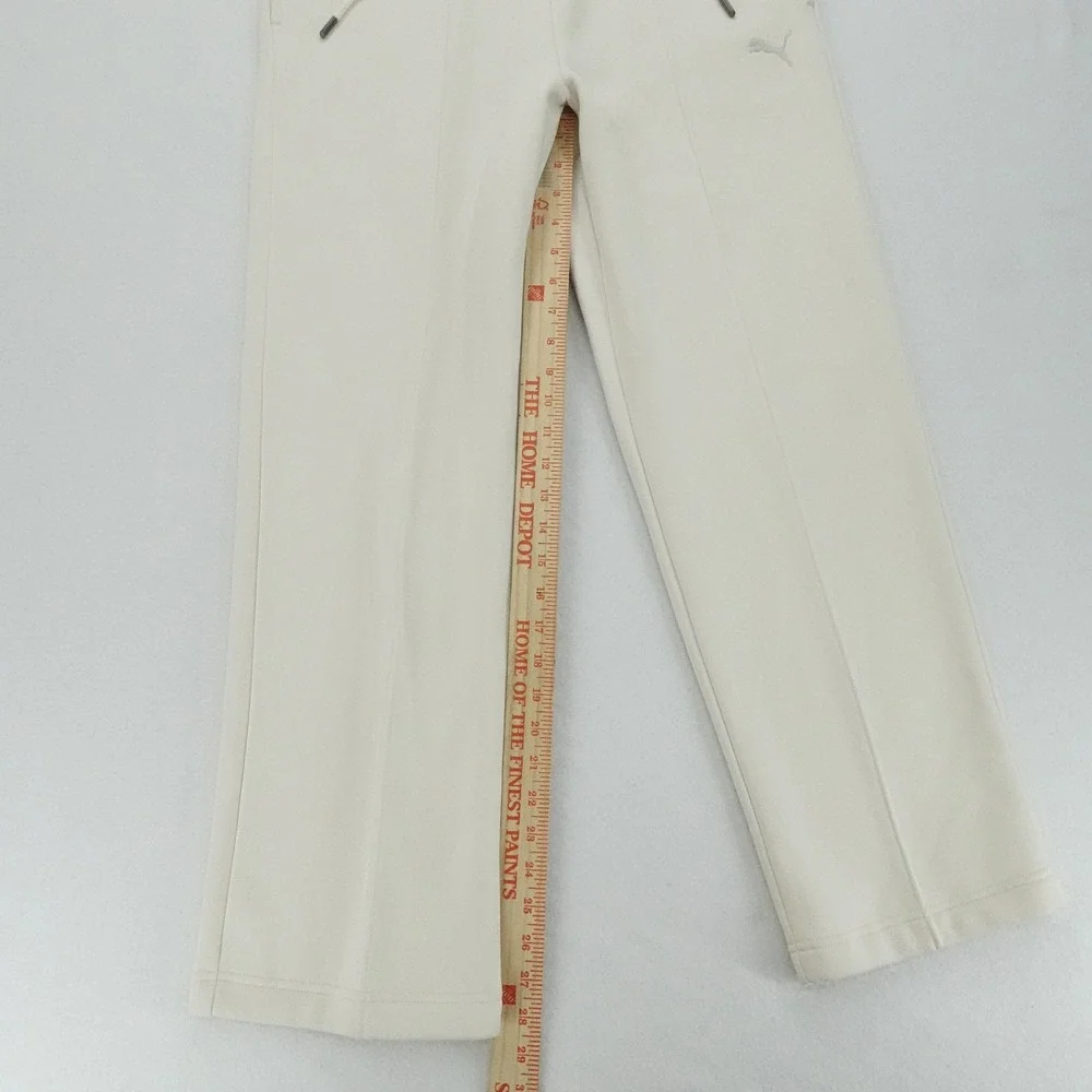 Puma Sweatpants Mens S Cream Relaxed Fit Pintuck Casual Outdoor Lounge
